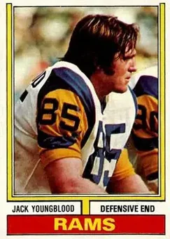 1974 Topps #509 - Jack Youngblood - Los Angeles Rams