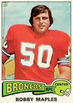 1975 Topps #523 - Bobby Maples - Denver Broncos