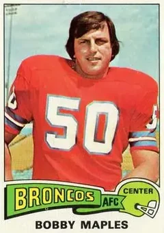1975 Topps #523 - Bobby Maples - Denver Broncos