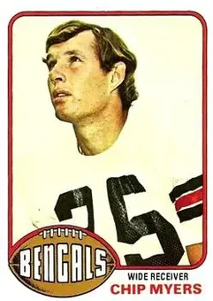 1976 Topps #491 - Chip Myers - Cincinnati Bengals