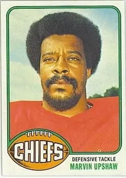 1976 Topps #497 - Marvin Upshaw - Kansas City Chiefs