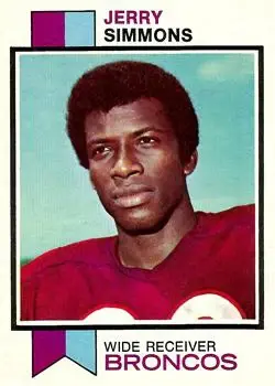 1973 Topps #484 - Jerry Simmons - Denver Broncos