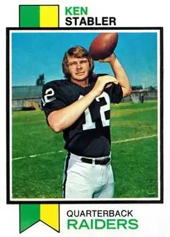 1973 Topps #487 - Ken Stabler - Oakland Raiders
