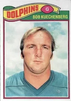 1977 Topps #33 - Bob Kuechenberg - Miami Dolphins