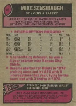 1977 Topps #41 - Mike Sensibaugh - St. Louis Cardinals 1977 Topps #41 - Mike Sensibaugh - St. Louis Cardinals