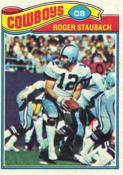 1977 Topps #45 - Roger Staubach - Dallas Cowboys
