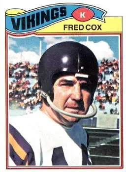 1977 Topps #46 - Fred Cox - Minnesota Vikings