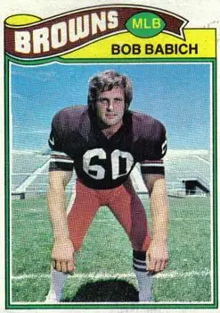1977 Topps #47 - Bob Babich - Cleveland Browns