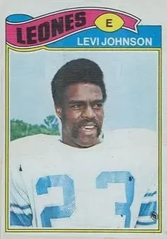 1977 Topps Mexican #43 - Levi Johnson - Detroit Lions