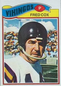 1977 Topps Mexican #46 - Fred Cox - Minnesota Vikings - Front