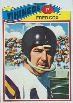 1977 Topps Mexican #46 - Fred Cox - Minnesota Vikings