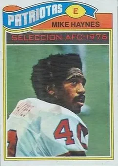 1977 Topps Mexican #50 - Mike Haynes - New England Patriots