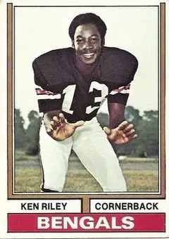 1974 Topps #511 - Ken Riley - Cincinnati Bengals