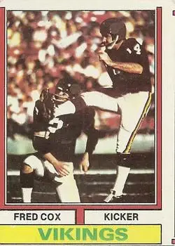 1974 Topps #515 - Fred Cox - Minnesota Vikings