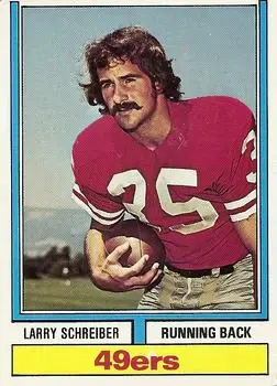 1974 Topps #517 - Larry Schreiber - San Francisco 49ers