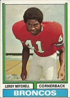 1974 Topps #519 - Leroy Mitchell - Denver Broncos