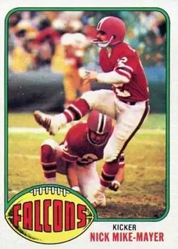 1976 Topps #506 - Nick Mike-Mayer - Atlanta Falcons - Front