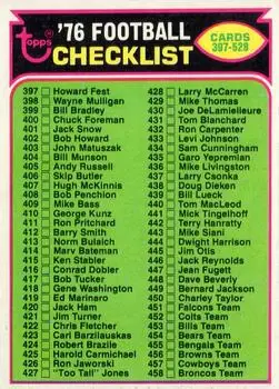1976 Topps #507 - Card #507 - Front 1976 Topps #507 - Card #507 - Front
