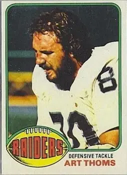 1976 Topps #511 - Art Thoms - Oakland Raiders - Front