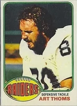 1976 Topps #511 - Art Thoms - Oakland Raiders 1976 Topps #511 - Art Thoms - Oakland Raiders