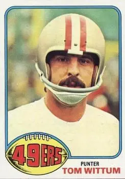 1976 Topps #513 - Tom Wittum - San Francisco 49ers