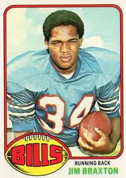1976 Topps #514 - Jim Braxton - Buffalo Bills
