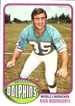 1976 Topps #515 - Nick Buoniconti - Miami Dolphins