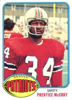 1976 Topps #518 - Prentice McCray - New England Patriots - Front