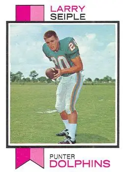 1973 Topps #491 - Larry Seiple - Miami Dolphins