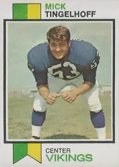 1973 Topps #492 - Mick Tingelhoff - Minnesota Vikings