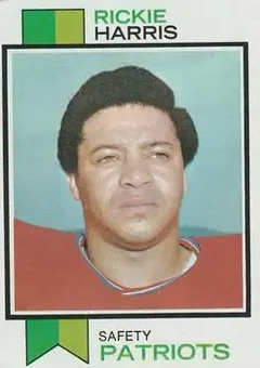 1973 Topps #496 - Rickie Harris - New England Patriots