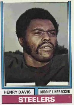 1974 Topps #521 - Henry Davis - Pittsburgh Steelers