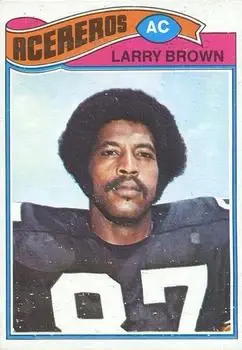 1977 Topps Mexican #51 - Larry Brown - Pittsburgh Steelers