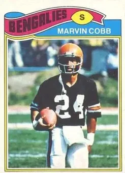 1977 Topps Mexican #52 - Marvin Cobb - Cincinnati Bengals