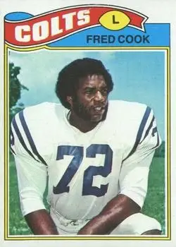 1977 Topps Mexican #53 - Fred Cook - Baltimore Colts - Front 1977 Topps Mexican #53 - Fred Cook - Baltimore Colts - Front