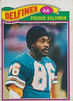 1977 Topps Mexican #54 - Freddie Solomon - Miami Dolphins - Front
