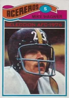 1977 Topps Mexican #60 - Mike Wagner - Pittsburgh Steelers