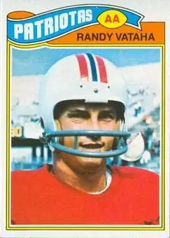 1977 Topps Mexican #64 - Randy Vataha - New England Patriots