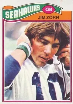 1977 Topps Mexican #65 - Jim Zorn - Seattle Seahawks