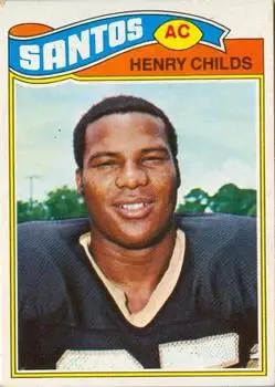 1977 Topps Mexican #68 - Henry Childs - New Orleans Saints - Front