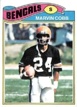 1977 Topps #52 - Marvin Cobb - Cincinnati Bengals 1977 Topps #52 - Marvin Cobb - Cincinnati Bengals