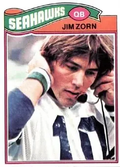 1977 Topps #65 - Jim Zorn - Seattle Seahawks