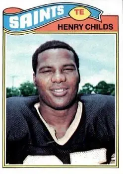 1977 Topps #68 - Henry Childs - New Orleans Saints - Front