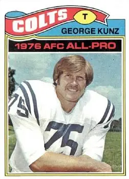 1977 Topps #70 - George Kunz - Baltimore Colts