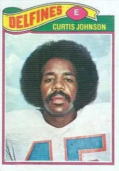 1977 Topps Mexican #72 - Curtis Johnson - Miami Dolphins