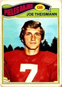 1977 Topps Mexican #74 - Joe Theismann - Washington Redskins