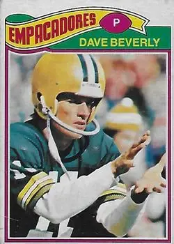1977 Topps Mexican #78 - Dave Beverly - Green Bay Packers