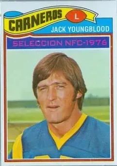 1977 Topps Mexican #80 - Jack Youngblood - Los Angeles Rams