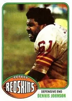 1976 Topps #523 - Dennis Johnson - Washington Redskins