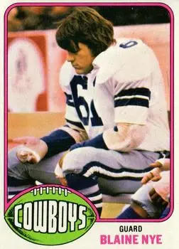 1976 Topps #527 - Blaine Nye - Dallas Cowboys - Front